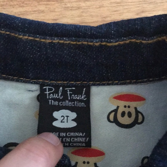 Paul Frank Jean Jacket Size Kids 2T NWT - Picture 2 of 5